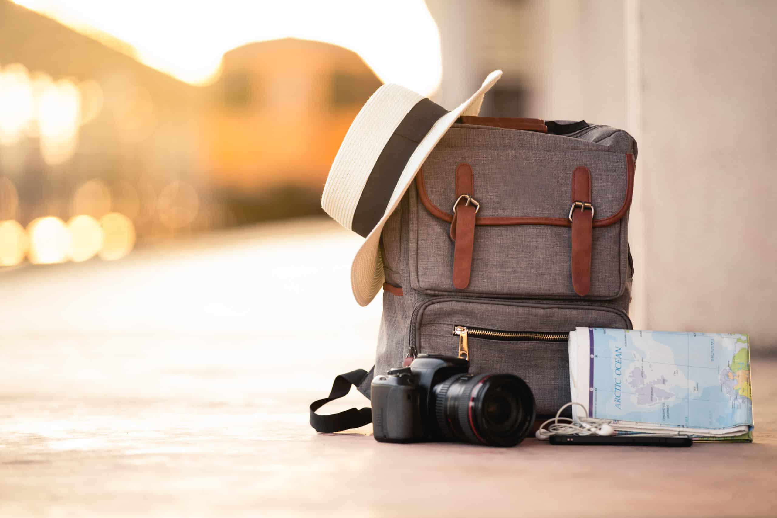 backpack with camera